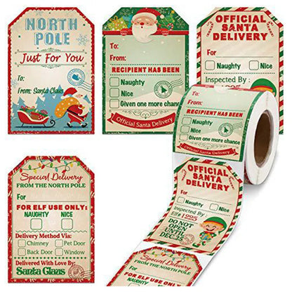 Merry Christmas Gift Labels & Stickers