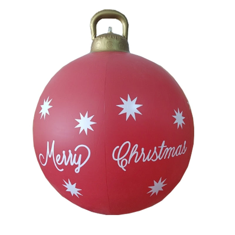 24" Outdoor Christmas Inflatable Decorated Ball