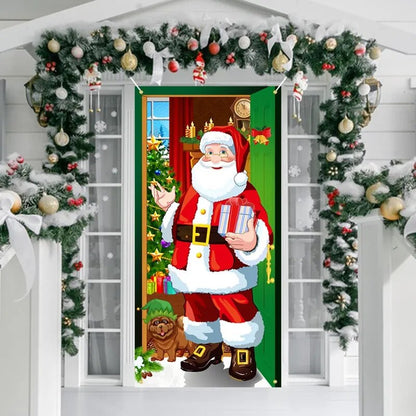 DCore Seven™   Background Christmas Cloth Door Decoration