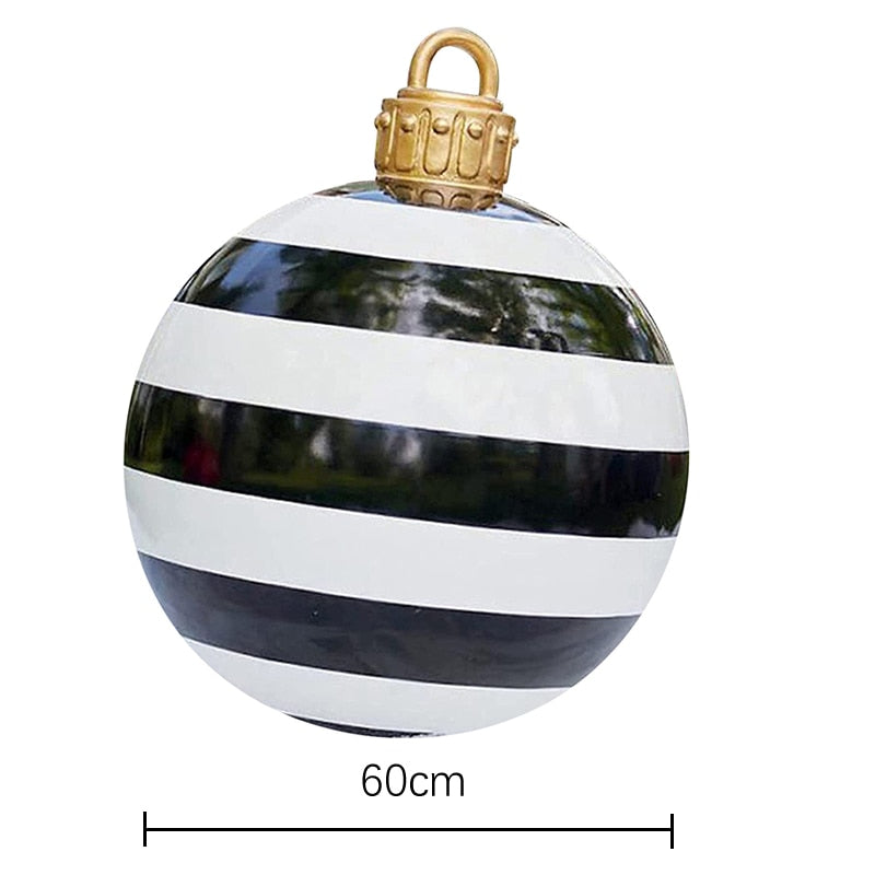 24" Outdoor Christmas Inflatable Decorated Ball