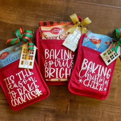 Fun Christmas Baking Mitts