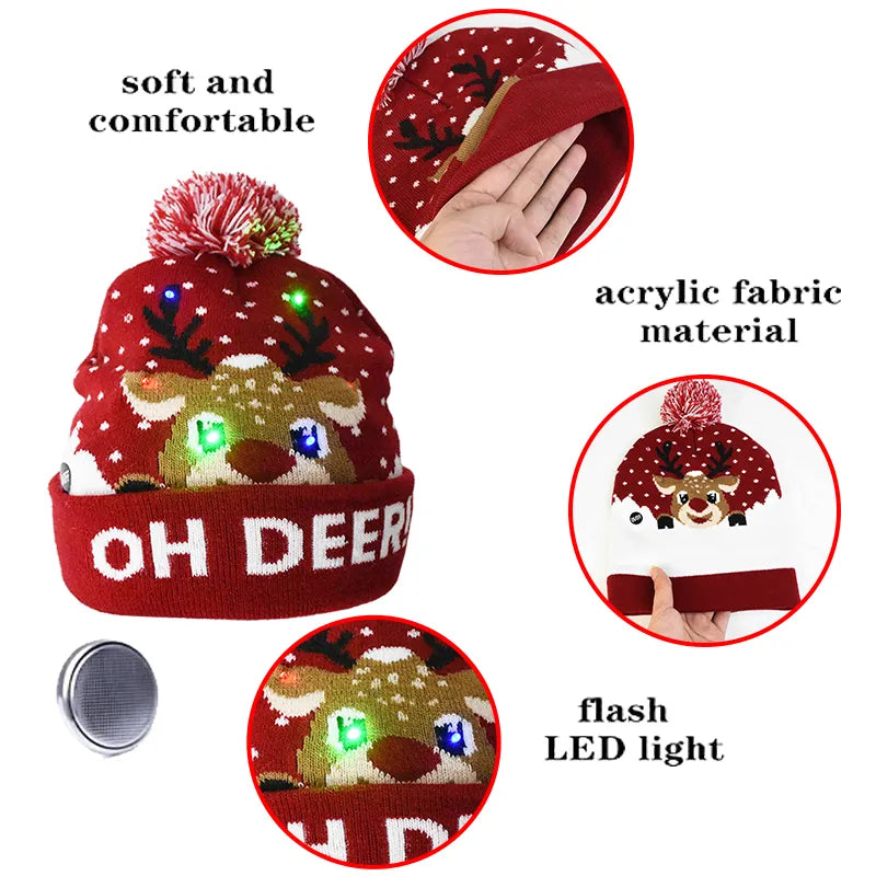 DCore Seven™  LED Christmas Beanies